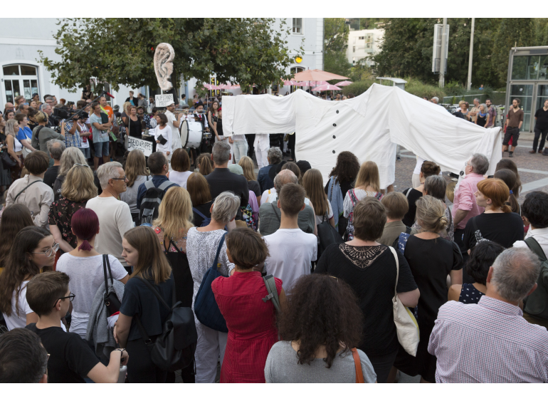 Bread & Puppet Theater, The Underneath the Above Parade #1, 2018 Photo: Jasper Kettner